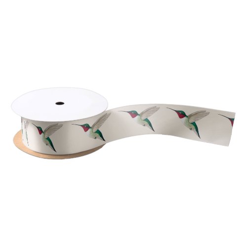 Ruby_throated Hummingbird Satin Ribbon