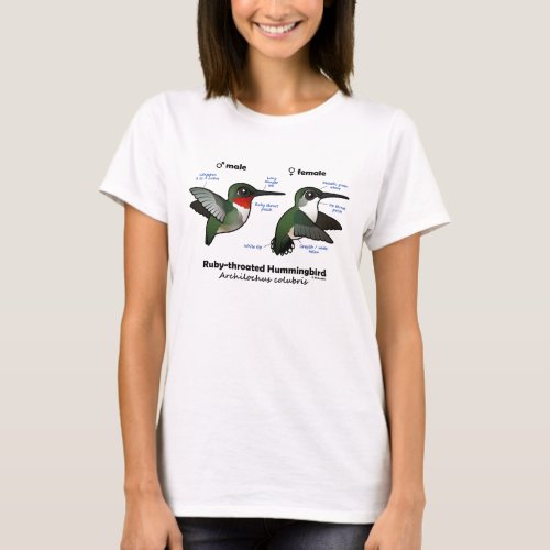 Ruby_throated Hummingbird Statistics T_Shirt