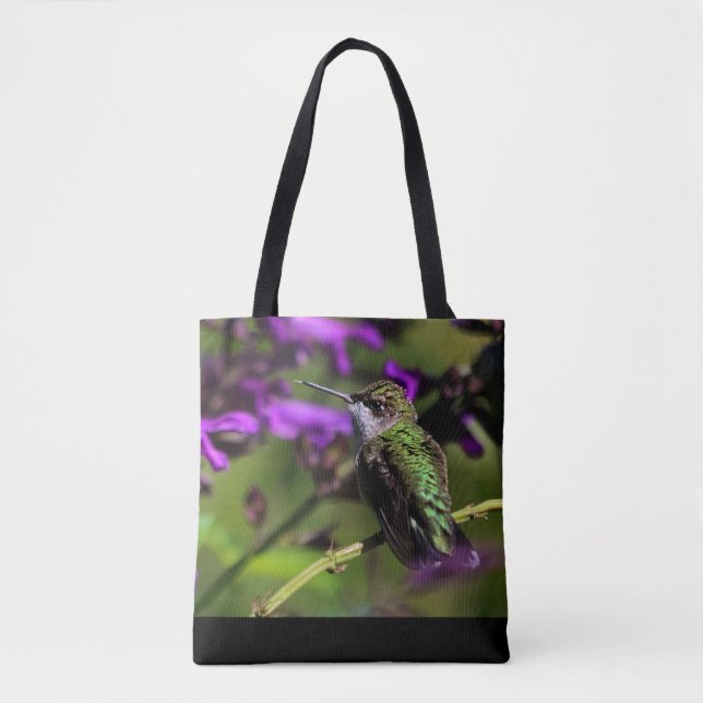 Ruby-Throated Hummingbird Tote (Front)