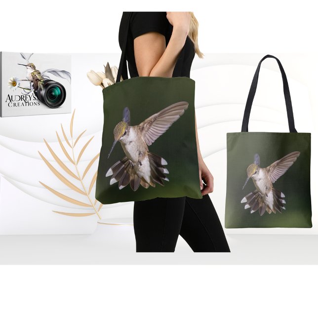 Ruby-Throated Hummingbird  Tote Bag (Creator Uploaded)
