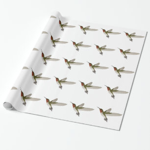 Ruby Throated Hummingbird Wrapping Paper