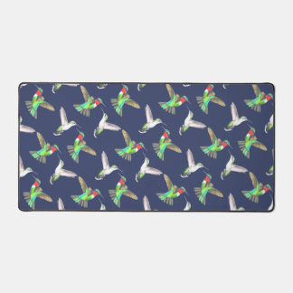 Ruby Throated Hummingbirds Desk Mat