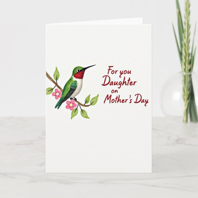 Ruby Throated Mothers Day Card (Front)