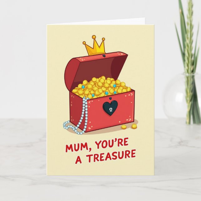 Ruby Treasure Sweet Mothers Day Card (Front)