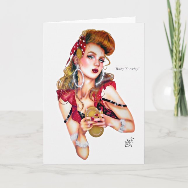 Ruby Tuesday by Elizabeth Austin Greeting Card (Front)