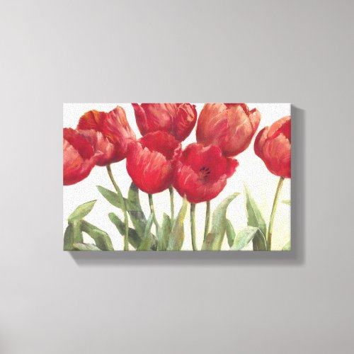 Ruby Tulips Canvas Print