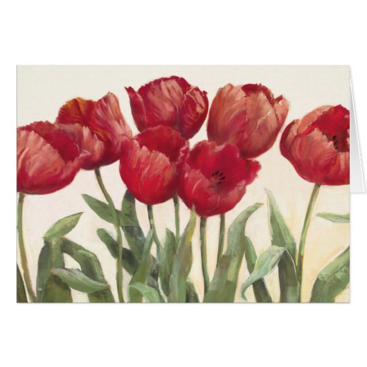 Ruby Tulips Cards (Front Horizontal)
