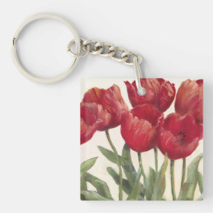 Ruby Tulips Keychain