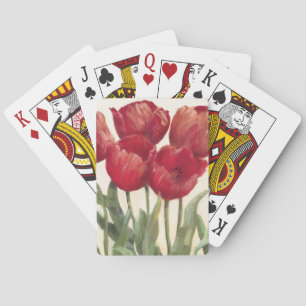 Ruby Tulips Poker Cards