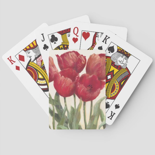 Ruby Tulips Poker Cards (Back)