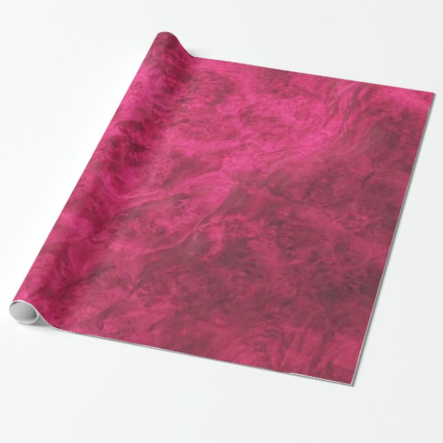 Ruby Velvet Wrapping Paper (Unrolled)