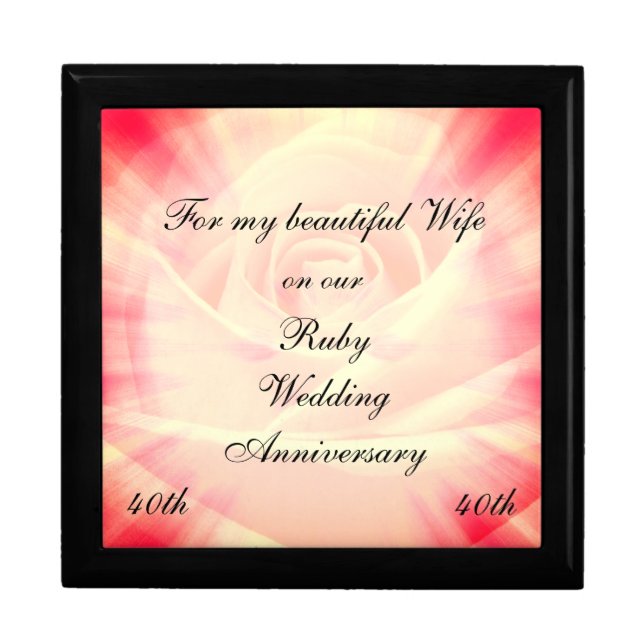 Ruby Wedding Anniversary Gift Box (Front)