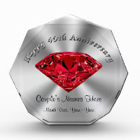Ruby Wedding Anniversary Gifts PERSONALIZED