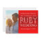 Ruby wedding sparkle stones photo party invite 40