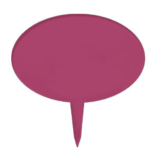 Ruby Wine Solid Color Classic Elegant Cake Topper
