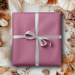 Ruby Wine Solid Color   Classic   Elegant Wrapping Paper