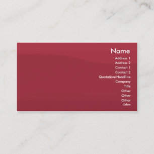 Rubyred Wave - Business Card