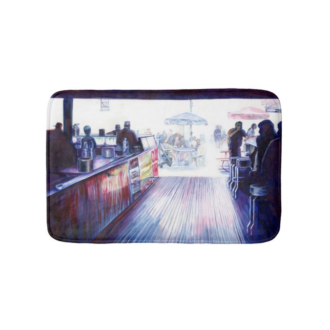 Ruby's, Coney Island, New York Bathroom Mat (Front)