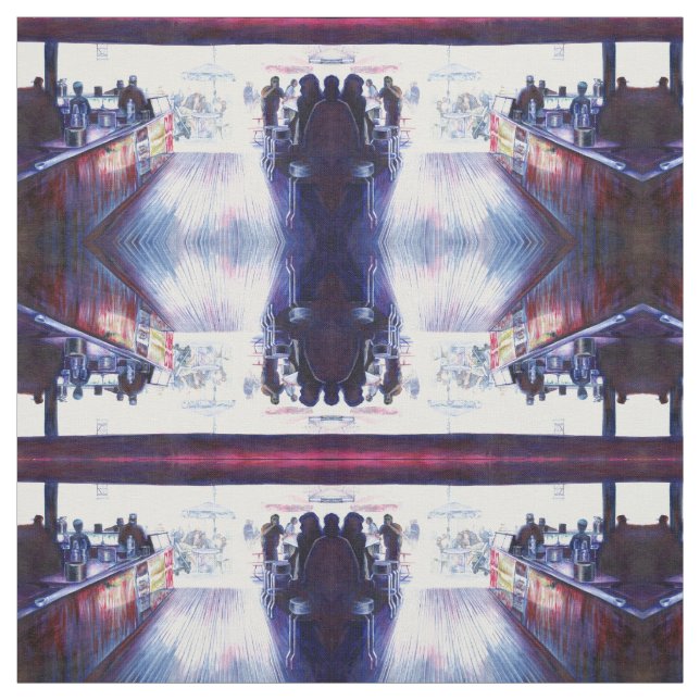 Ruby's, Coney Island, New York Fabric (Swatch)