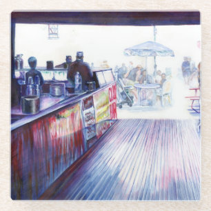 Ruby's, Coney Island, New York Glass Coaster