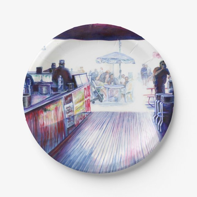 Ruby's, Coney Island, New York Paper Plates (Front)