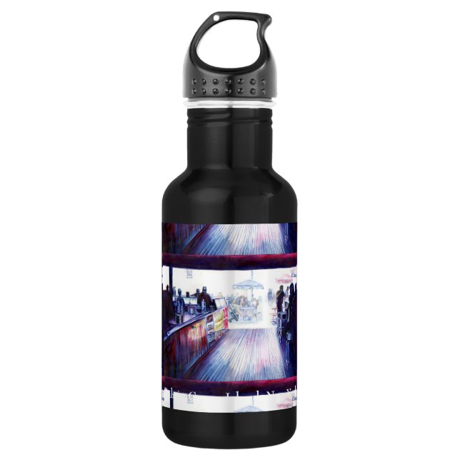 Ruby's, Coney Island, New York Stainless Steel Water Bottle (Front)