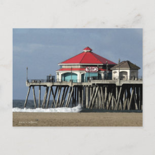 Ruby's Diner - Huntington Beach Pier Postcard