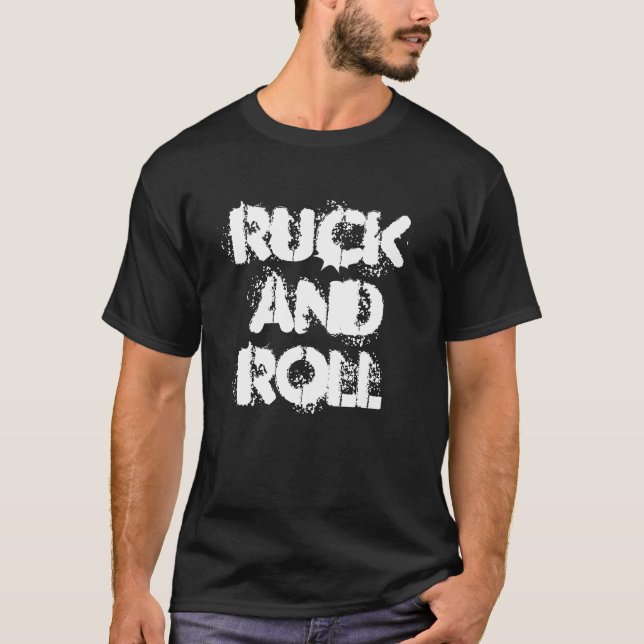 Ruck and Roll Mens Medium Rugby Slogan T Shirt (Front)