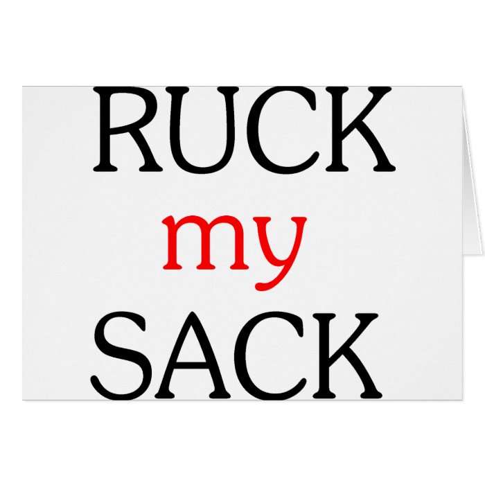 Ruck my Sack Cards