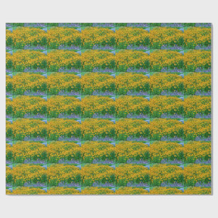 Rudbeckia Hirta And Lavender Wrapping Paper