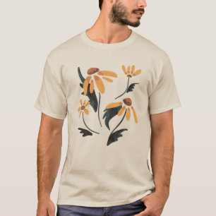 Rudbeckia Hirta Black-Eyed Susan Aesthetic Flowers T-Shirt