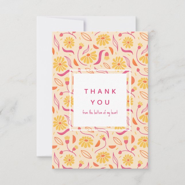 Rudbeckia Thank You Card (Front)