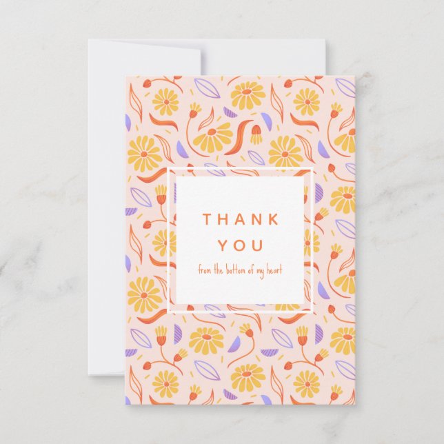 Rudbeckia Thank You Card (Front)