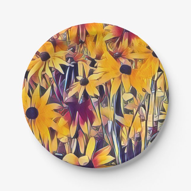 RUDBECKIAS PAPER PLATES (Front)
