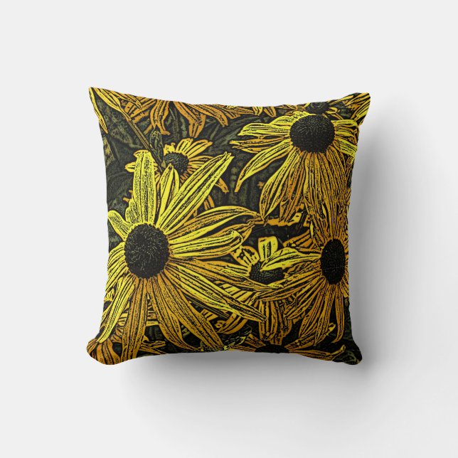 RUDBECKIAS THROW PILLOW (Front)