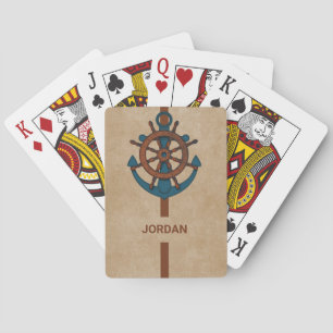 Rudder And Anchor Poker Cards