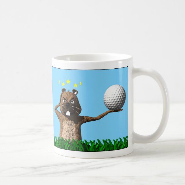 Rude Awakening Groundhog Day Mug (Right)