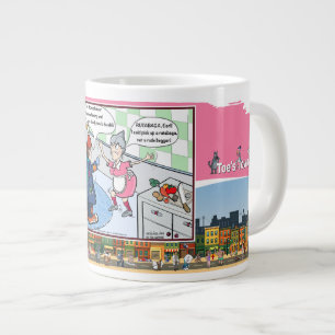 Rude Beggar   Literal Wordplay Humor Giant Coffee Mug