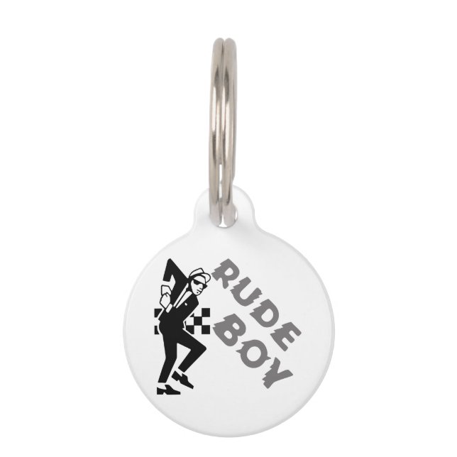 Rude Boy Pet ID Tag (Front)