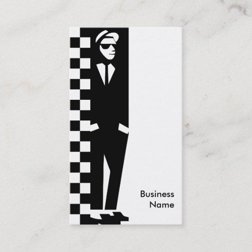 rude boy : ska business card template