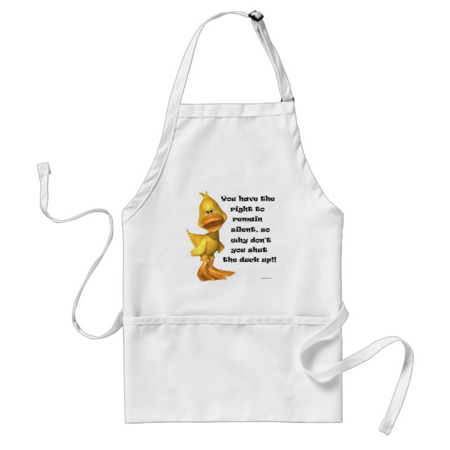 Rude Duck Adult Apron (Front)