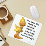 Rude Duck Square  Mouse Pad at Zazzle