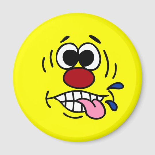 Rude Face Grumpey Magnet | Zazzle.com