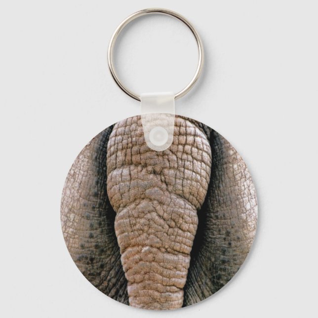 Rude Funny Rhino Bottom Custom Key Chain (Front)