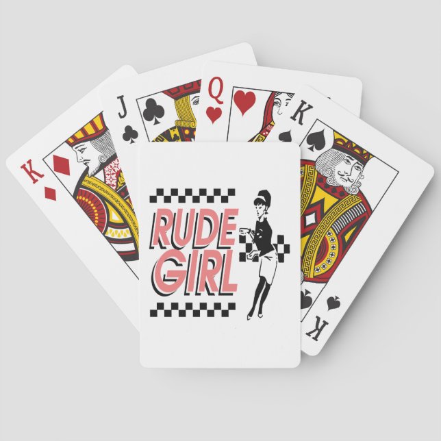 Rude Girl Poker Cards (Back)
