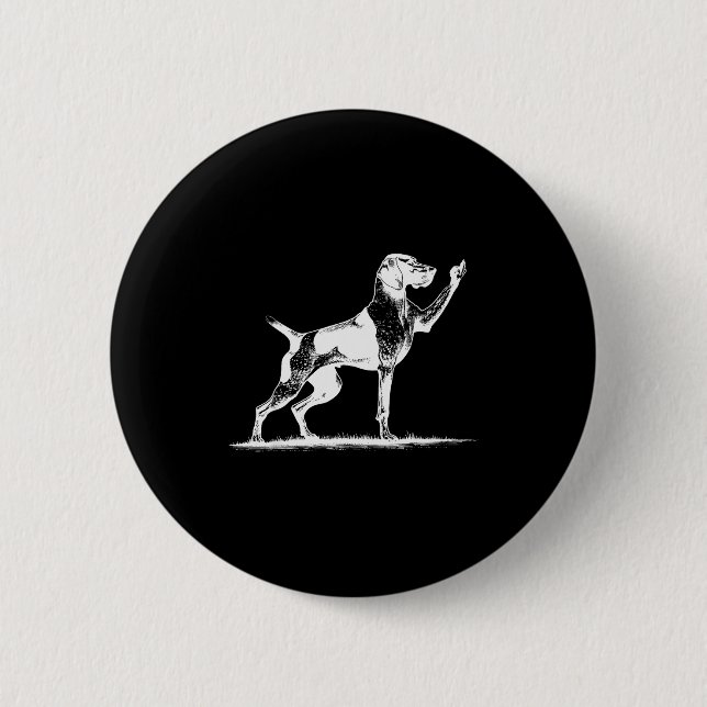 Rude Inter Dog Hole German Shorthaired Inter Dog  Button (Front)