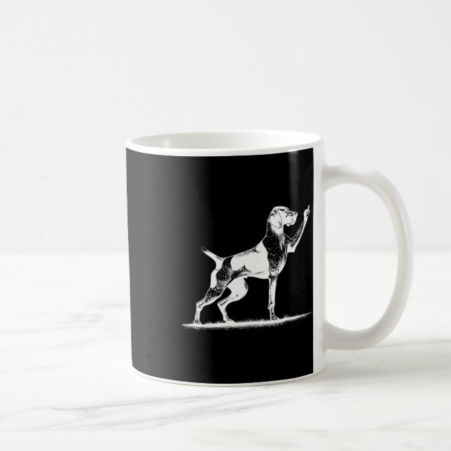 Rude Pointer Dog Hole German Shorthaired Pointer D Coffee Mug (Right)