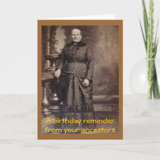 Rude Vintage Fun Happy Birthday Card