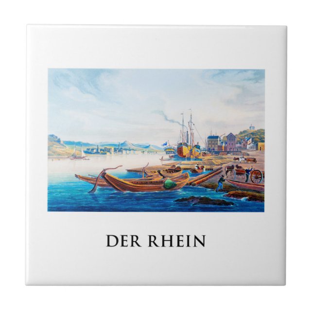 Rüdesheim, Germany 01C Ceramic Tile (Front)