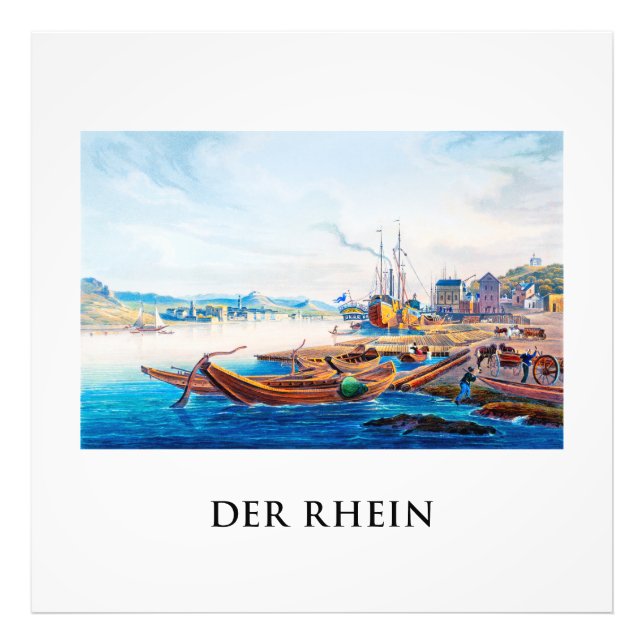 Rüdesheim, Germany 01C Photo Print (Front)